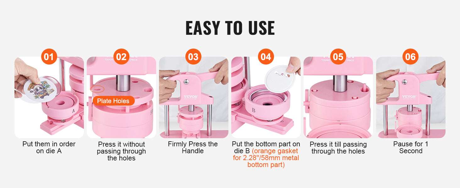 3-in-1 Button Maker Machine Kit with Panda Book & 3 Sizes - Image 9
