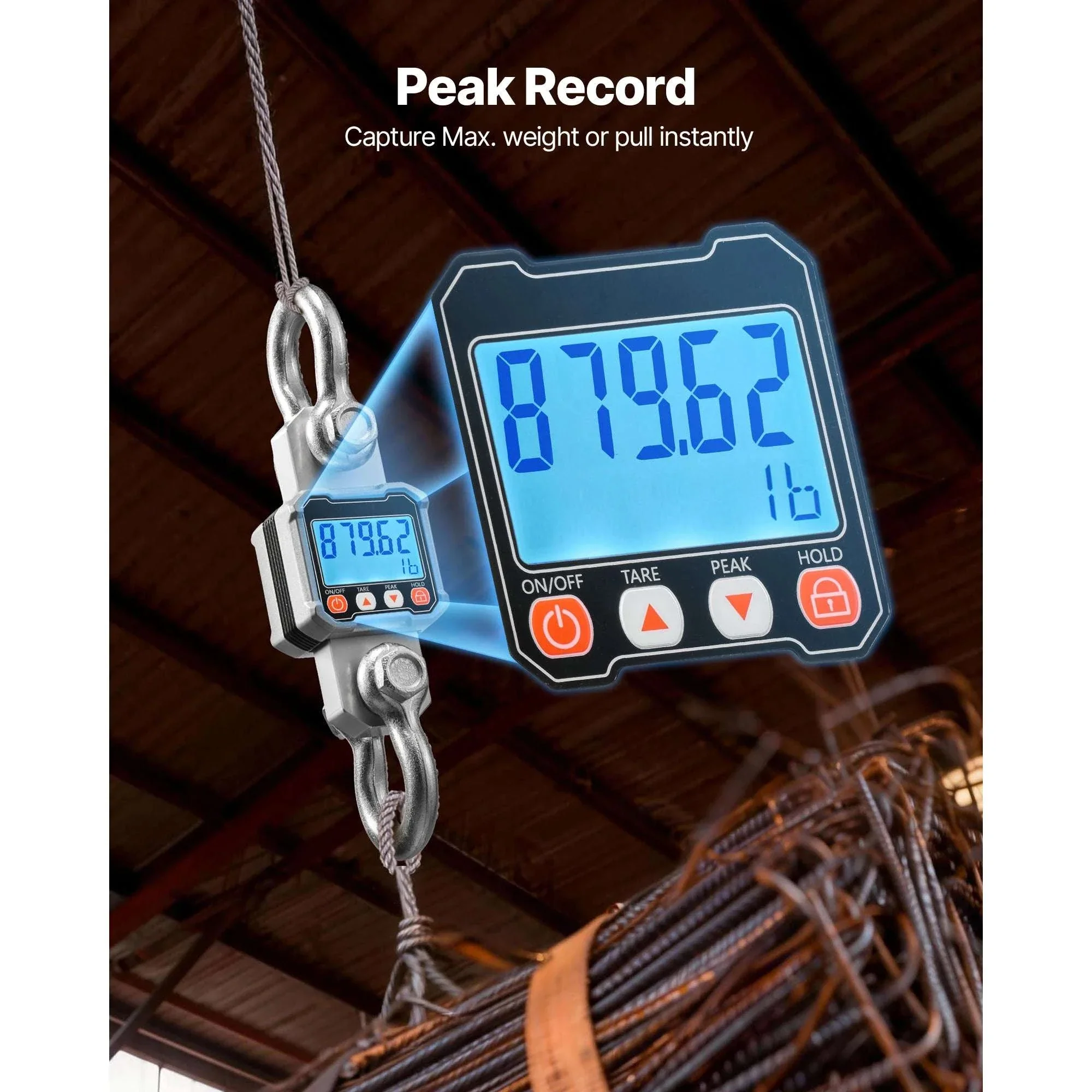 Digital Crane Scale 3000kg/10000kg with LCD & Remote Control - Image 4