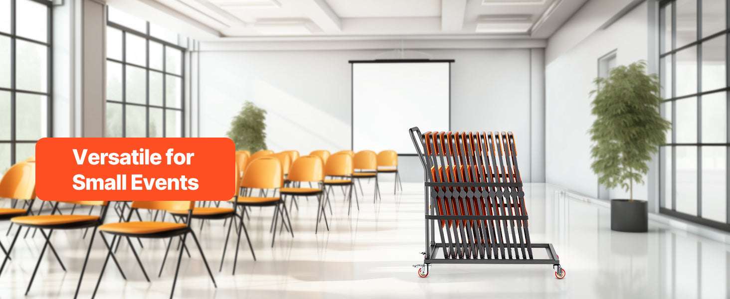 Folding Chair Cart with Wheels – Holds 25 Chairs, 300LB Capacity - Image 15