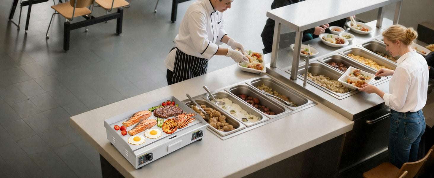 30" Commercial Electric Griddle Flat Top 4400W with Temp Control - Image 14