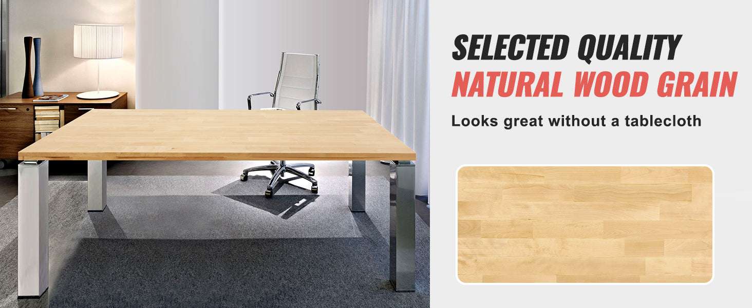 Solid Maple Wood Table Top Desktop 1.5" Thick 330 lb Capacity - Image 12