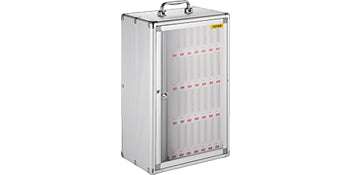 36-Slot Lockable Cell Phone Storage Cabinet Wall Mounted Organizer - Image 17