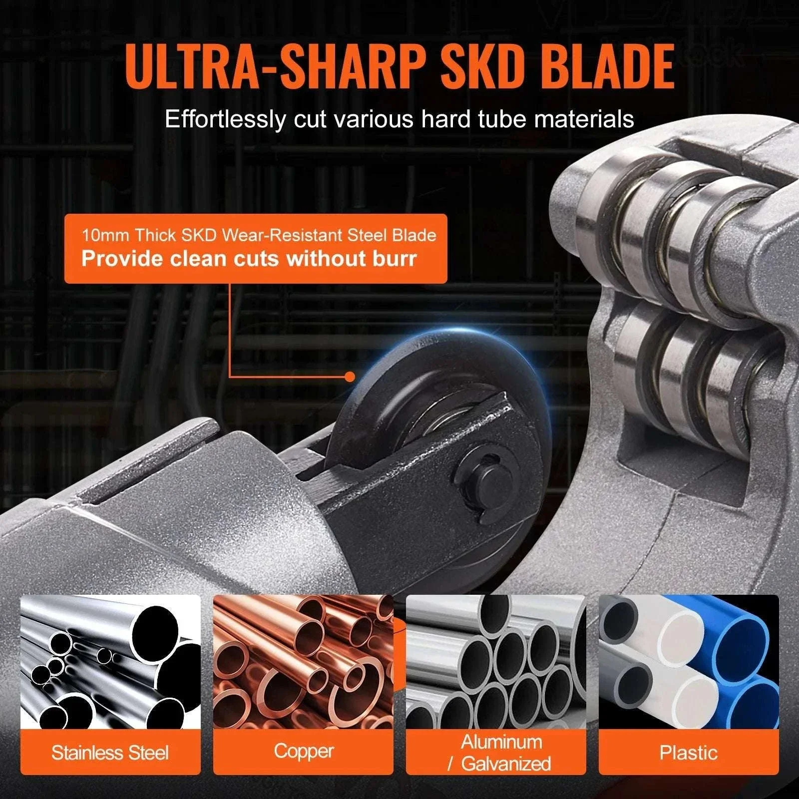 3PCS Tubing Cutter Set with Deburring Tool for Metal & Plastic Pipes - Image 4