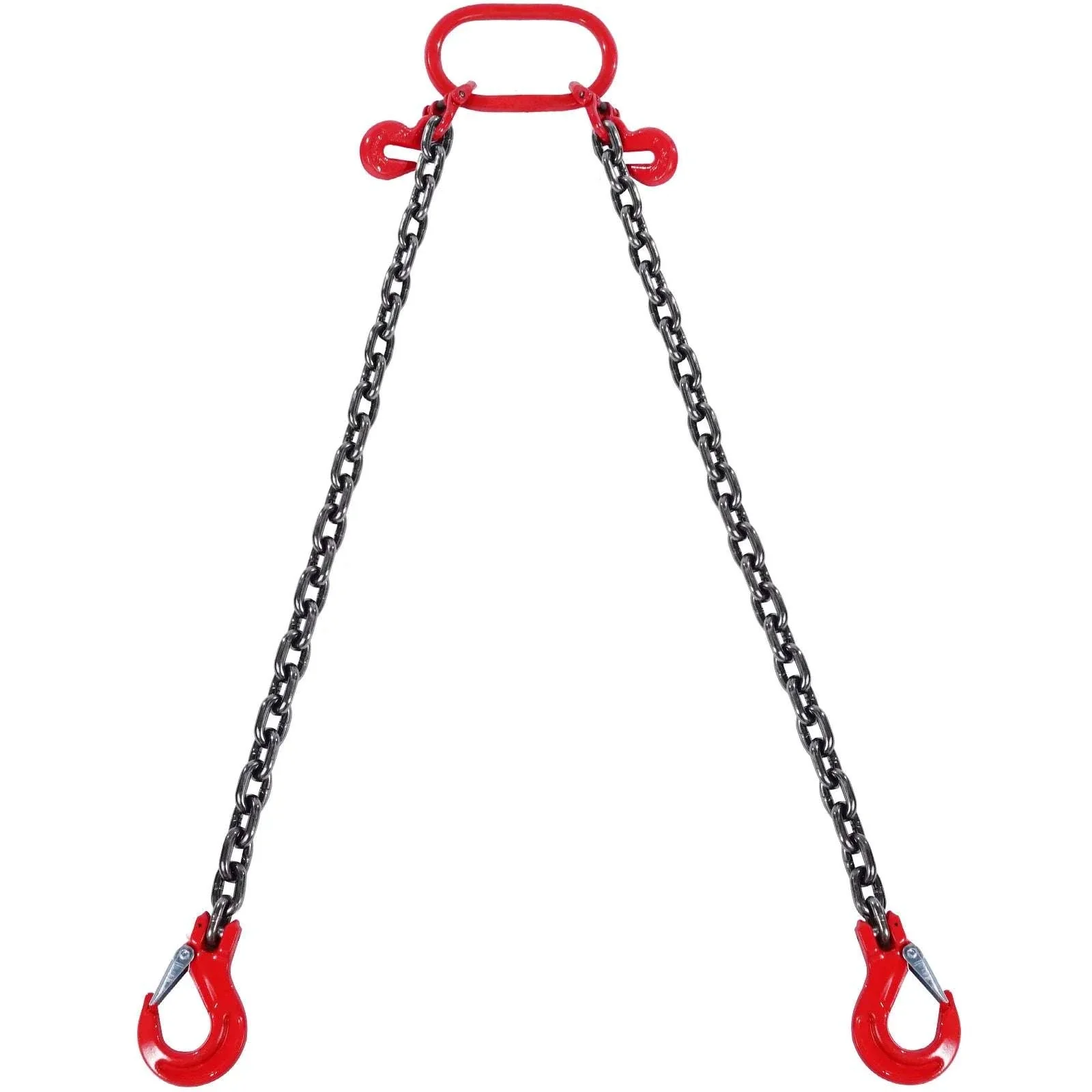 3T Chain Sling 6ft G80 Lifting Chains with Dual Grab Hooks