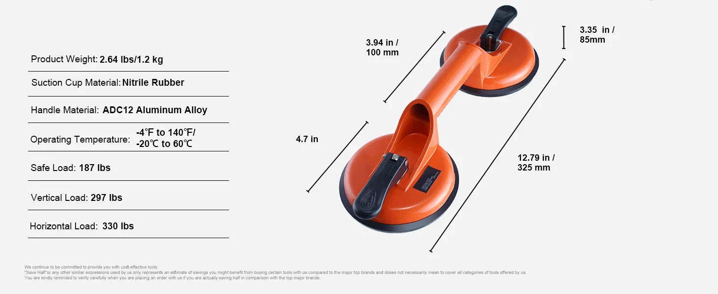 4.7" Glass Vacuum Suction Cup Set, 2 Pack - Image 13