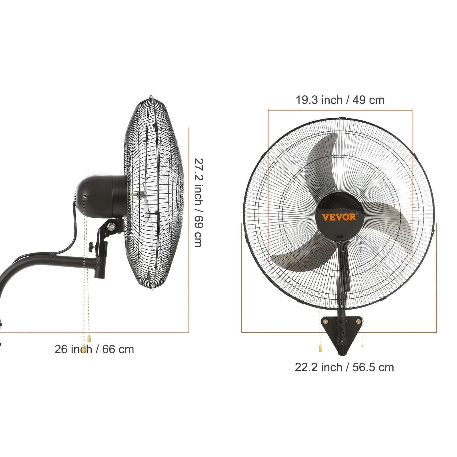 Wall-Mount Misting Fan 3-Speed Oscillating IP44 9500 CFM - Image 22