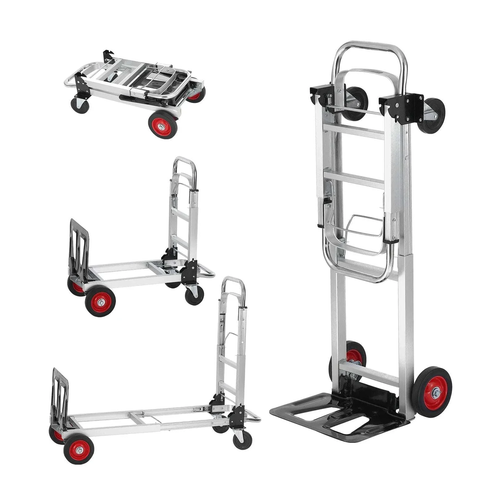 400 lb Folding Hand Truck Convertible Dolly Cart with Wheels