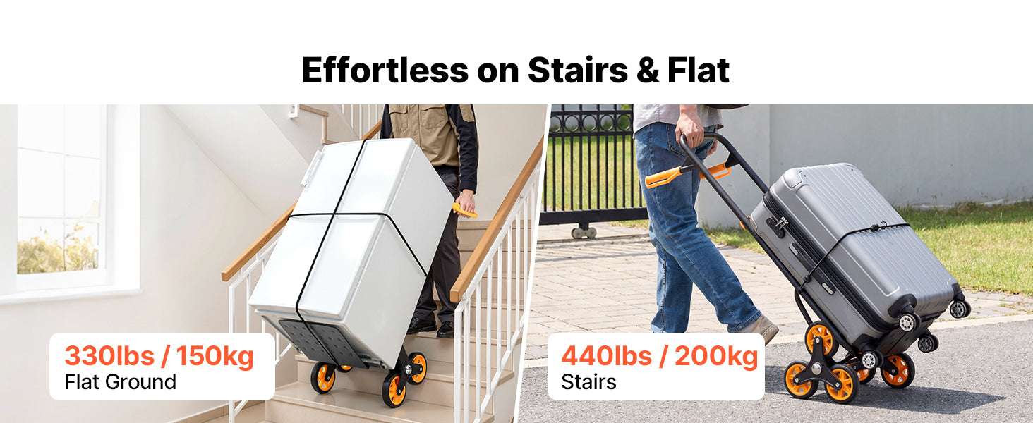 Folding Stair Climbing Hand Truck Dolly 440–770 lbs Capacity - Image 10