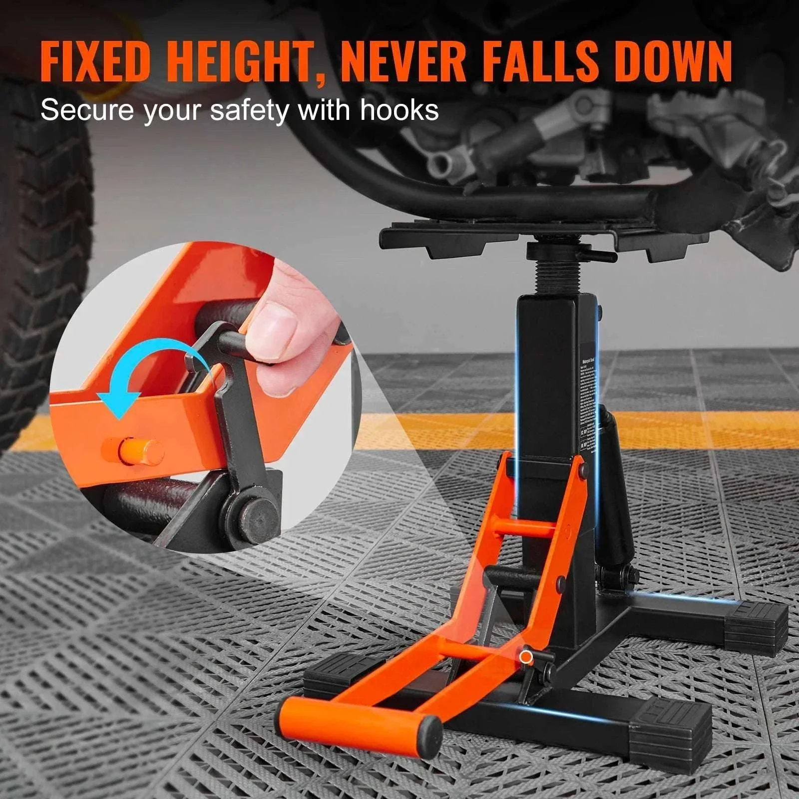 440lb Hydraulic Motorcycle Lift Stand Adjustable Dirt Bike Jack - Image 4