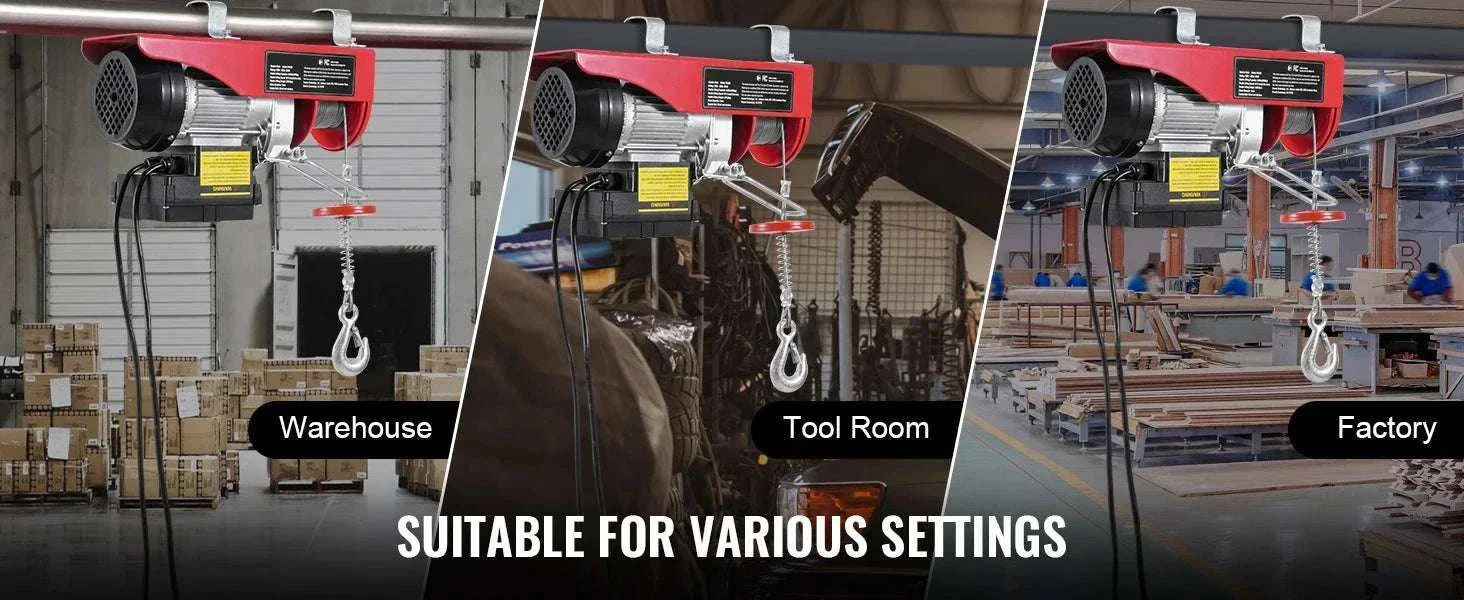 440lb Wireless Electric Hoist with Remote, 40ft/20ft Lift System - Image 8