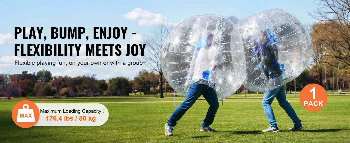 4FT Inflatable Bumper Ball Zorb for Kids & Teens PVC Body Ball - Image 8