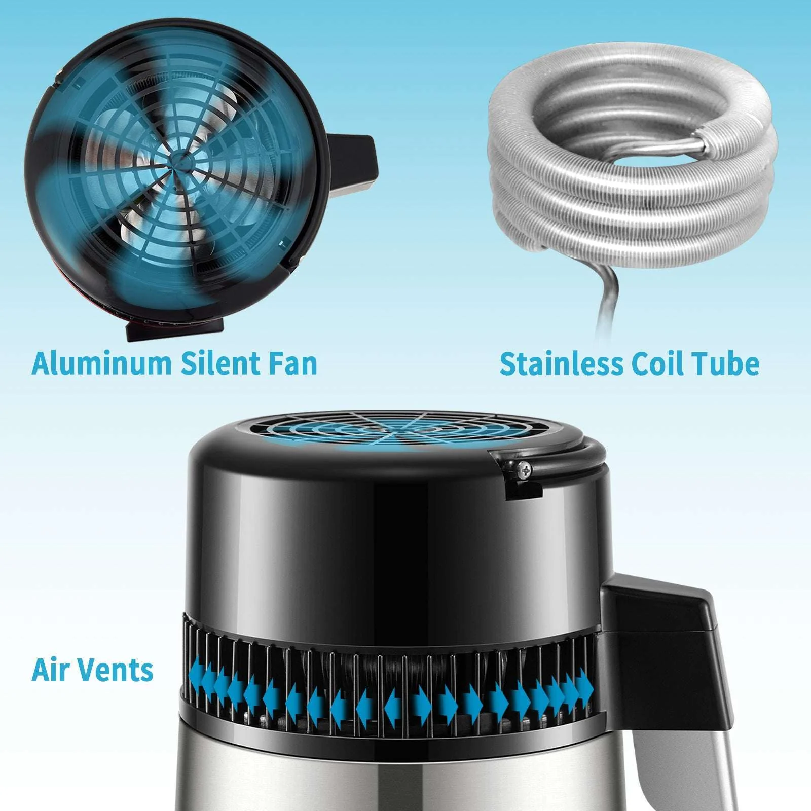 4L Home Water Distiller with Glass Carafe & Touch Display - Image 13