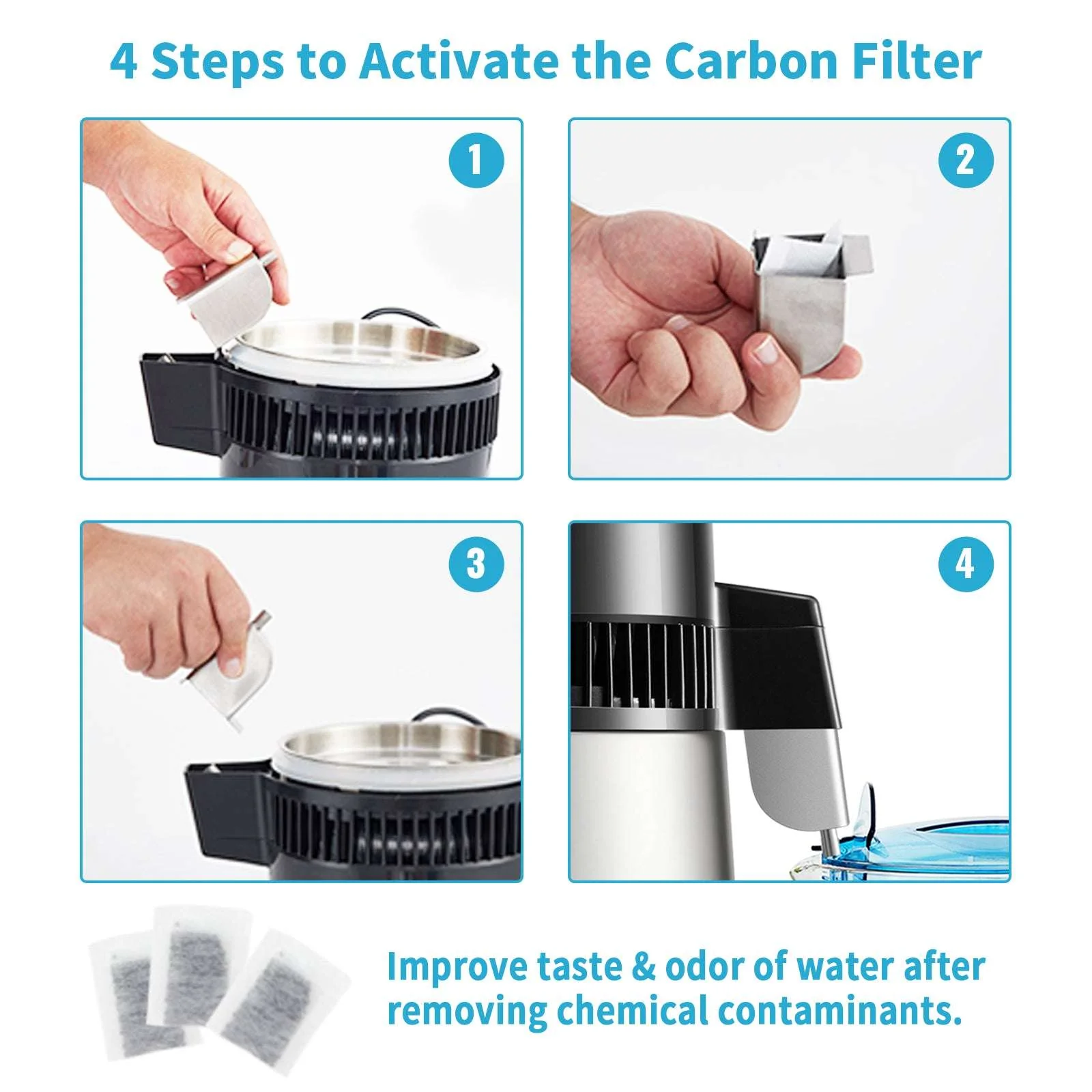 4L Home Water Distiller with Glass Carafe & Touch Display - Image 15
