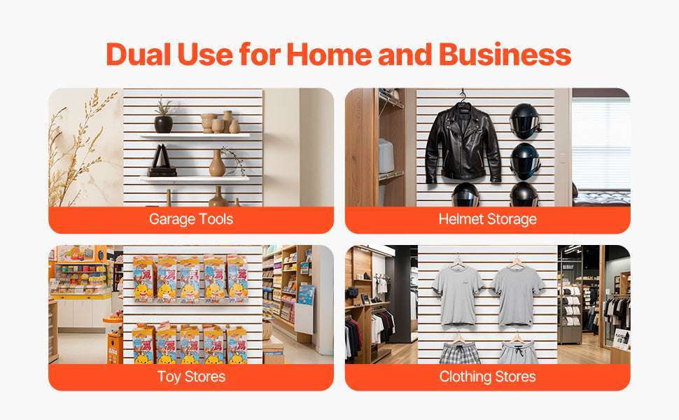 4x4 Ft Slatwall Panel MDF Modular Garage Storage Wall System - Image 11