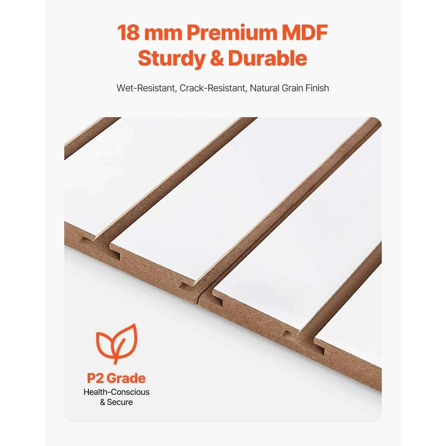4x4 Ft Slatwall Panel MDF Modular Garage Storage Wall System - Image 3
