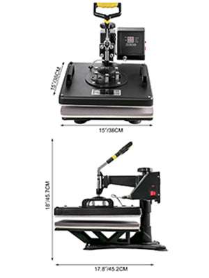 5–8 in 1 Heat Press Machine for T-Shirts, Mugs, Caps & Plates - Image 24
