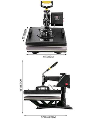 5–8 in 1 Heat Press Machine for T-Shirts, Mugs, Caps & Plates - Image 26