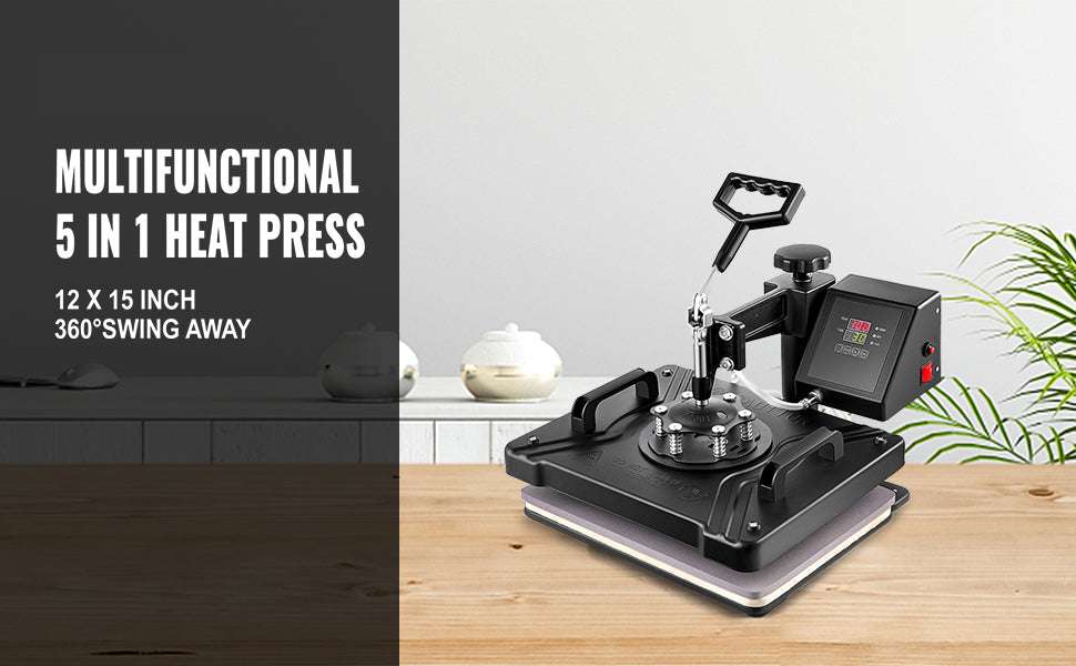 5–8 in 1 Heat Press Machine for T-Shirts, Mugs, Caps & Plates - Image 8
