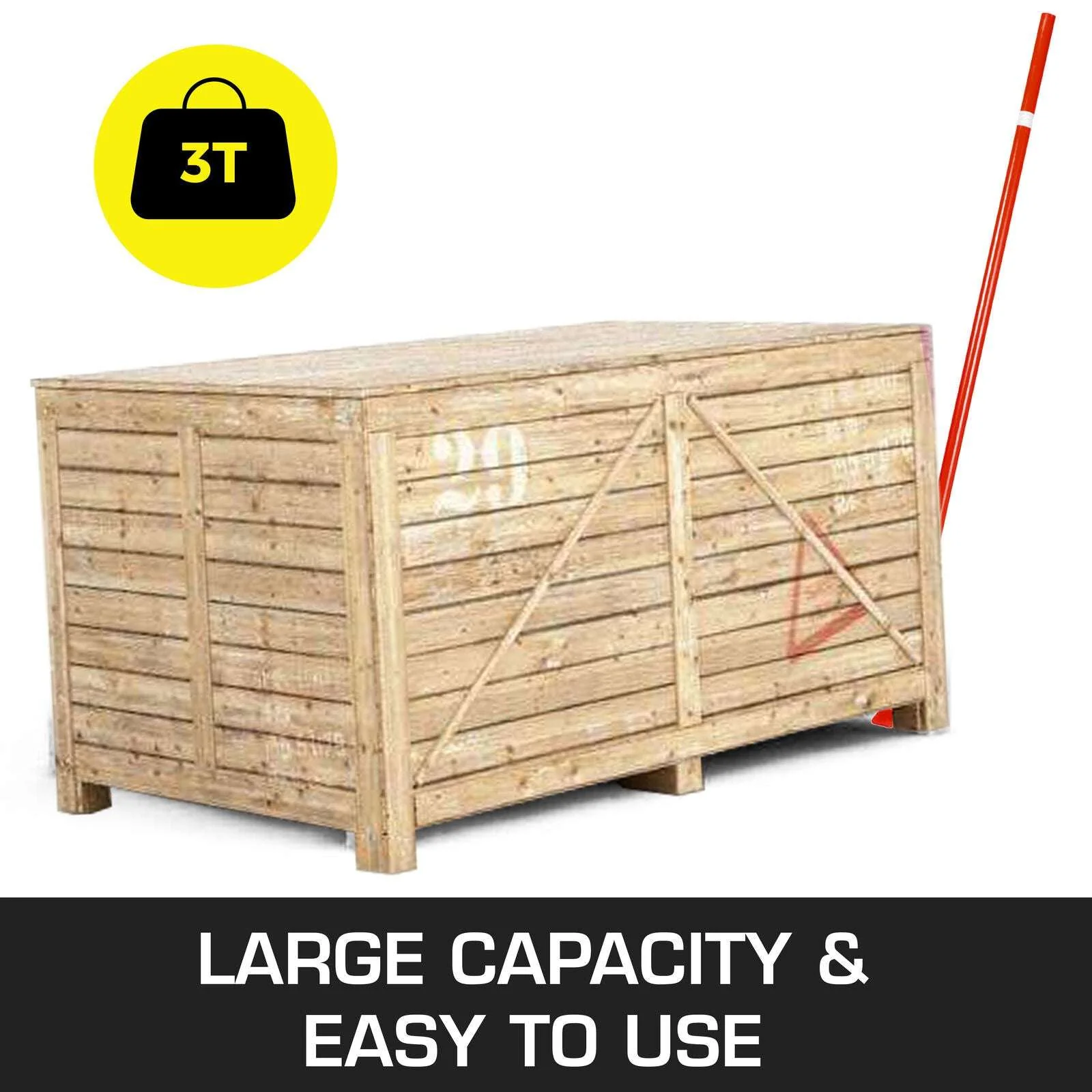 Heavy Duty Pry Lever Bar 6600 lbs Capacity with Wheels - Image 13