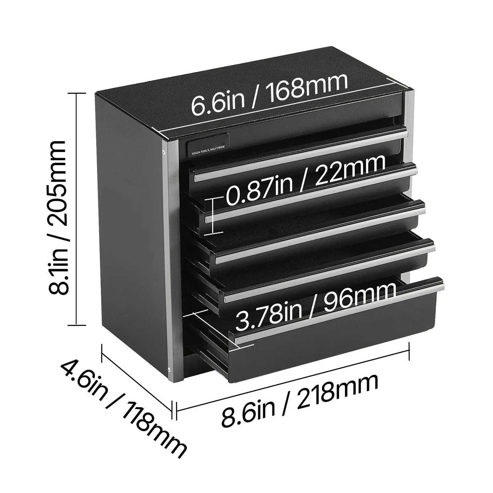 Mini 5-Drawer Metal Tool Box – Compact Organizer for Tools & Small Items - Image 20