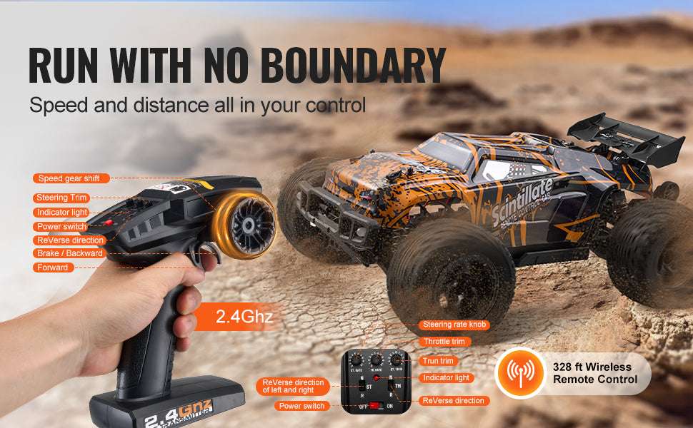 1:10 RC Off-Road Truck 50 km/h 4WD High-Speed All Terrain Car - Image 10