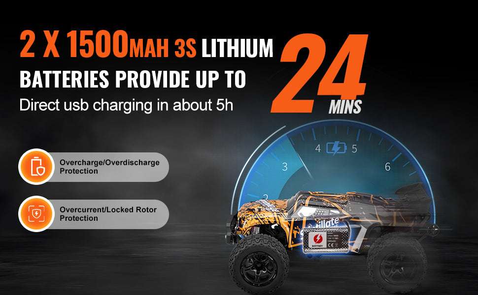 1:10 RC Off-Road Truck 50 km/h 4WD High-Speed All Terrain Car - Image 12