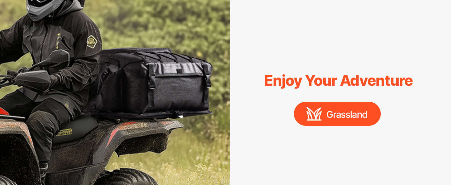 50L ATV Rear Storage Bag with Seat Cushion and Bottle Holder - Image 13
