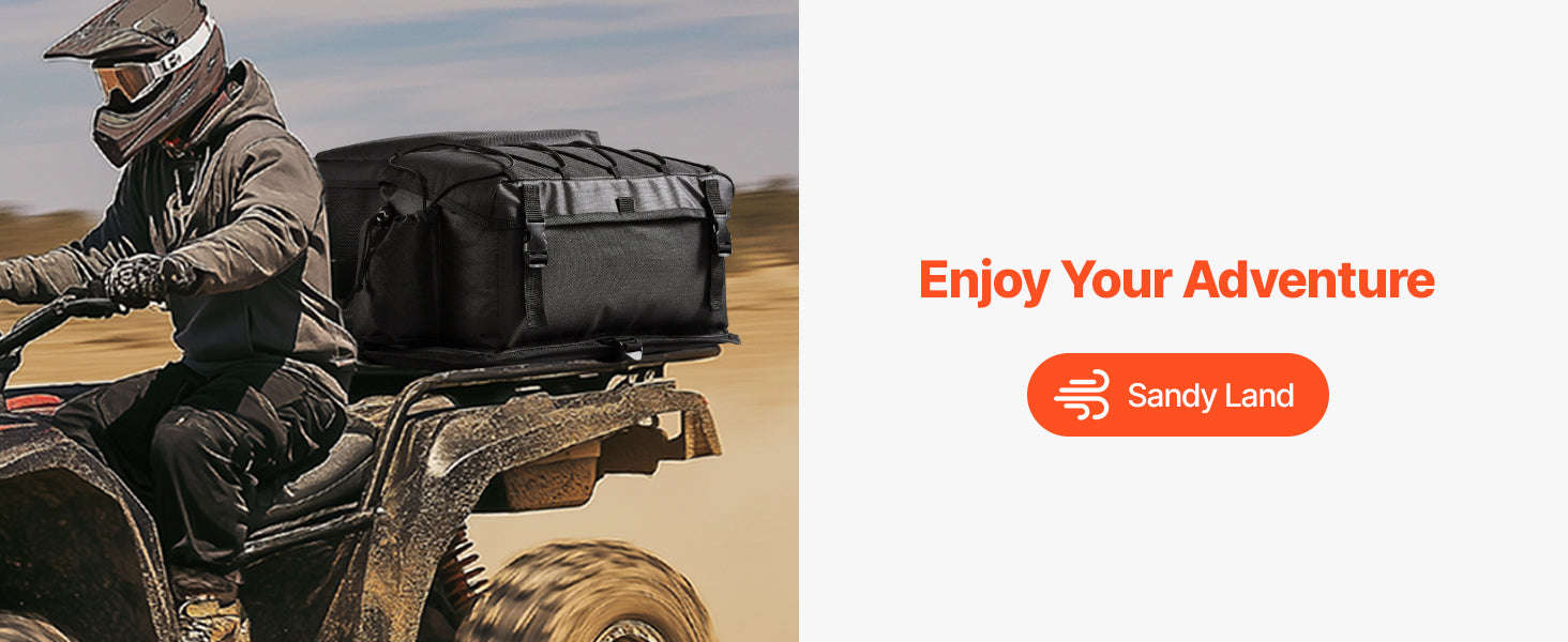50L ATV Rear Storage Bag with Seat Cushion and Bottle Holder - Image 15