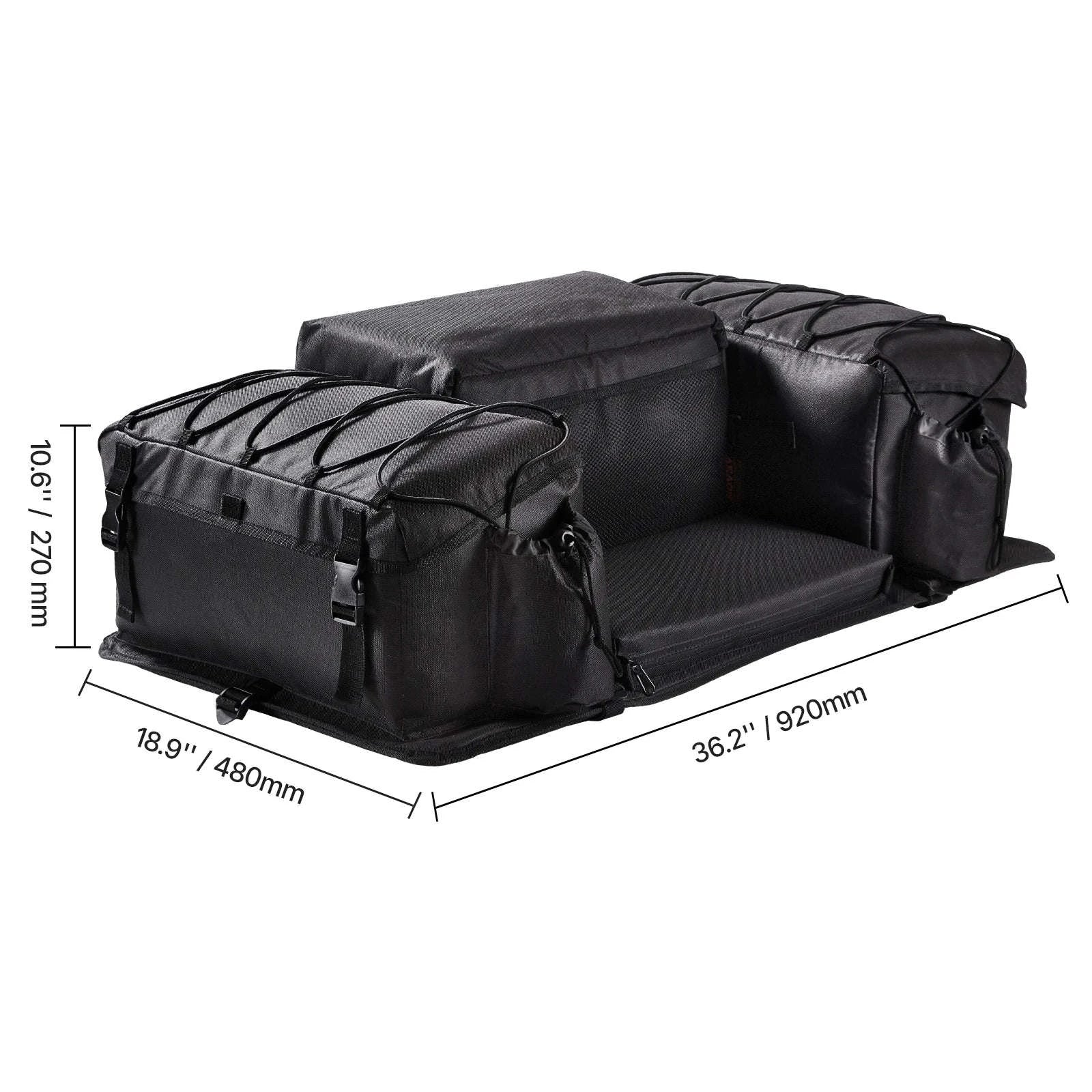 50L ATV Rear Storage Bag with Seat Cushion and Bottle Holder - Image 18