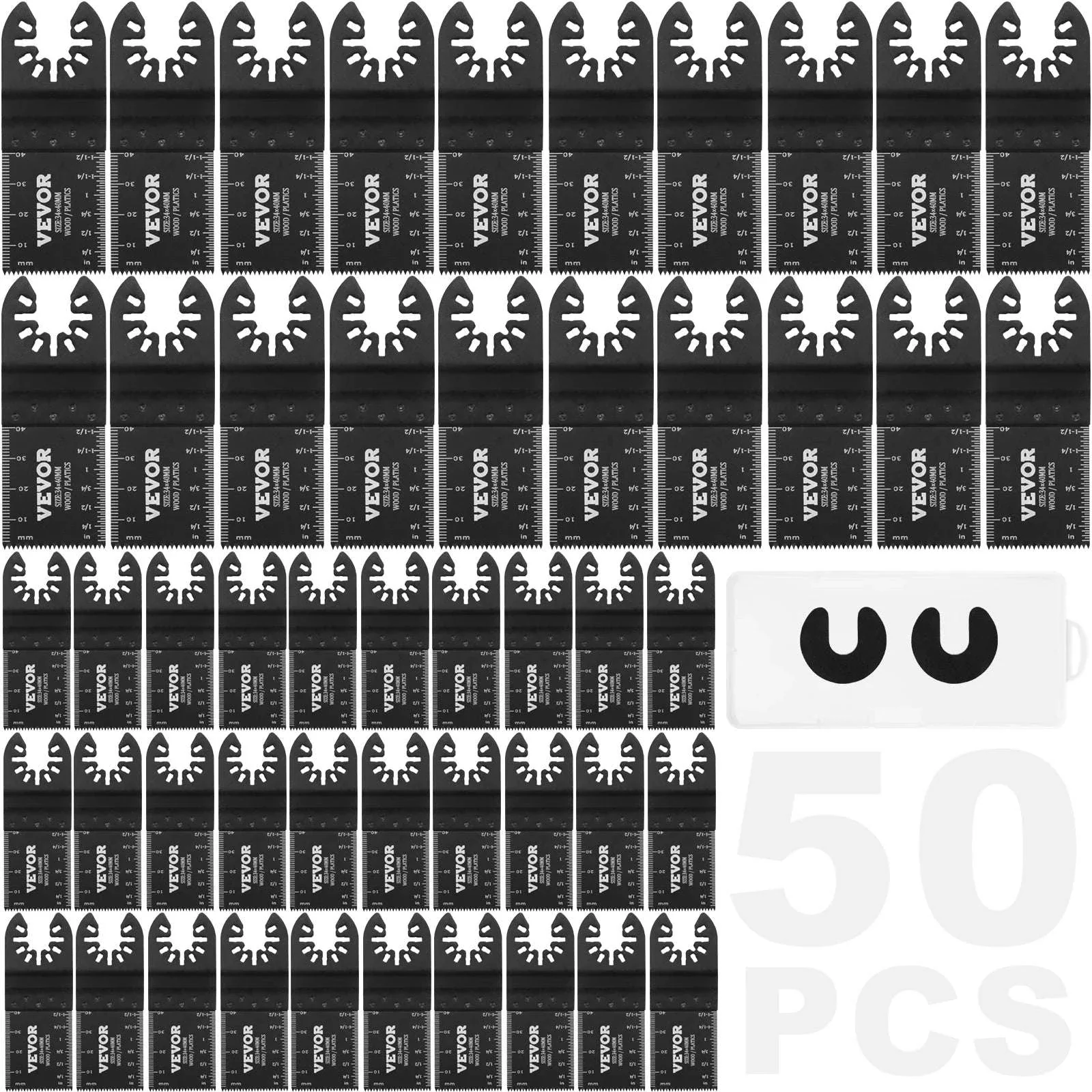 50PCS Oscillating Saw Blades Set Universal Quick Release Multitool