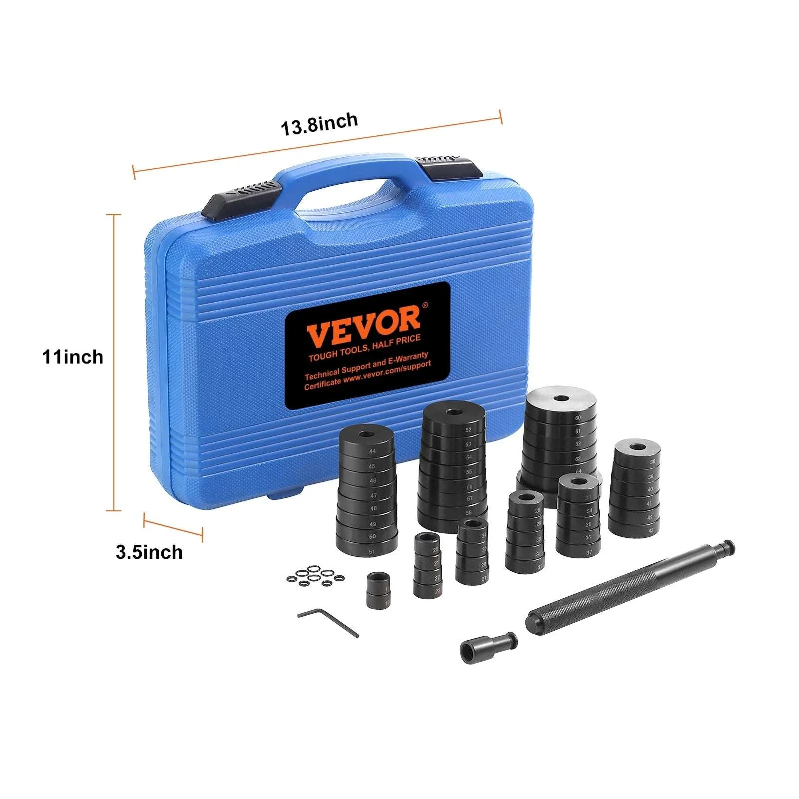 52PCS Bearing and Seal Driver Set 18–65mm Bushing Installer Kit - Image 14