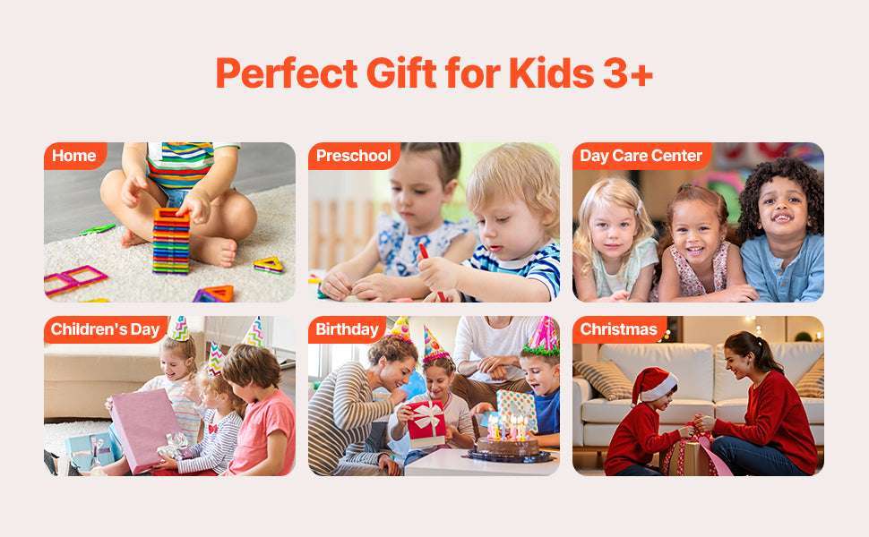 56-Piece Magnetic Tiles Building Set for Creative Kids Ages 4–6 - Image 12
