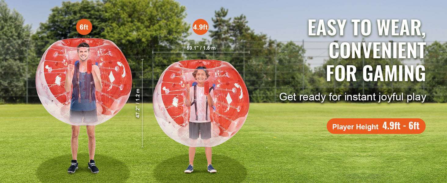 5FT Inflatable Bumper Ball for Teens & Adults Bubble Soccer Fun - Image 10