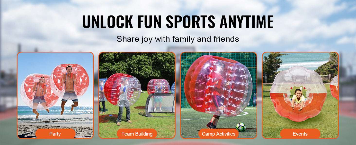 5FT Inflatable Bumper Ball for Teens & Adults Bubble Soccer Fun - Image 12