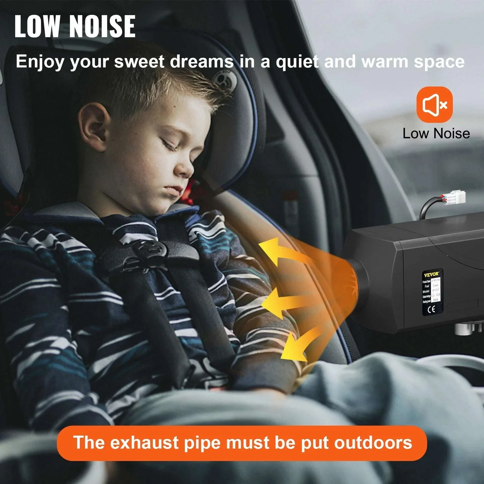 5KW 12V Diesel Air Heater with LCD & Remote for RV Truck Boat - Image 6