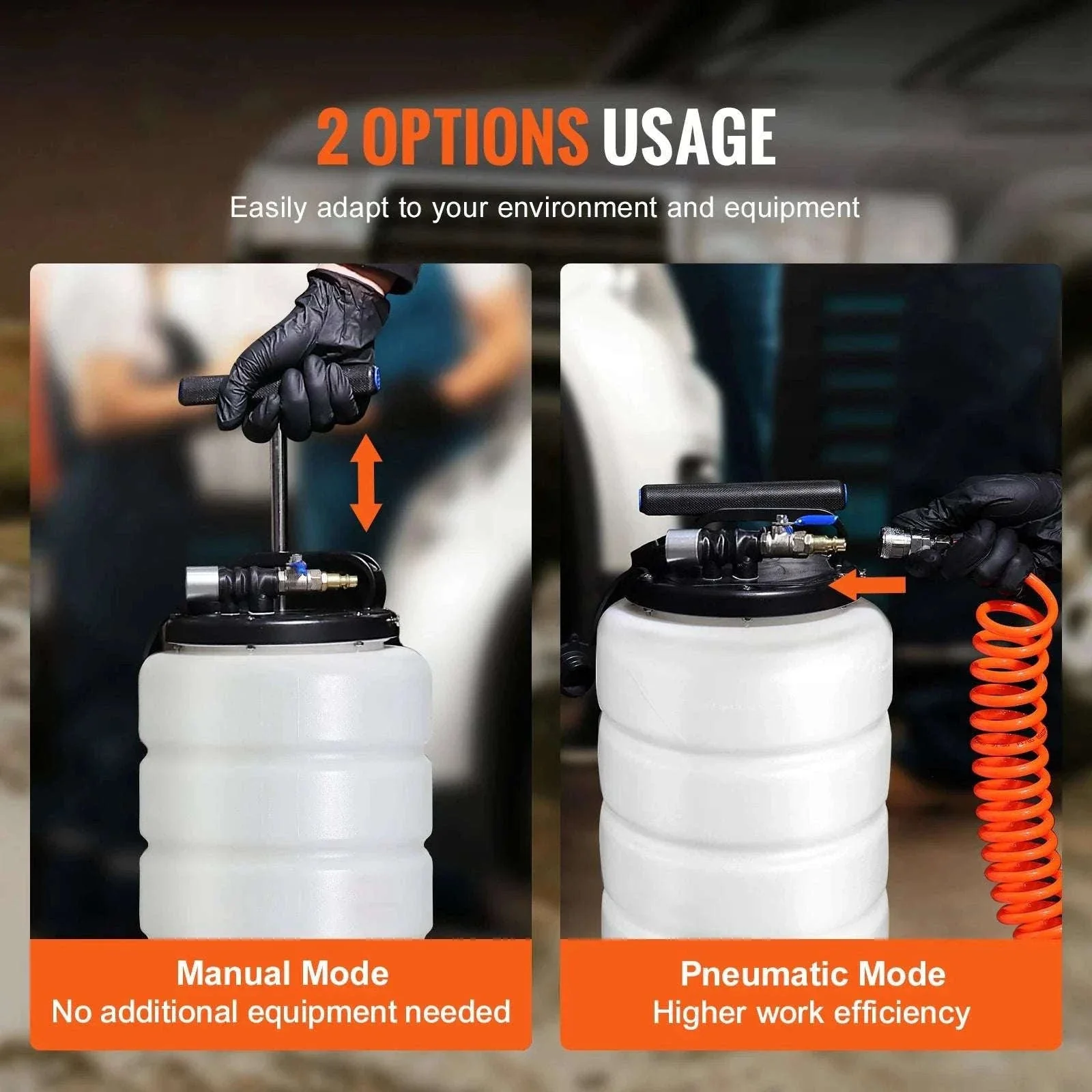 Pneumatic Fluid Extractor 6.5L/15L Oil Changer Pump with Hoses - Image 2
