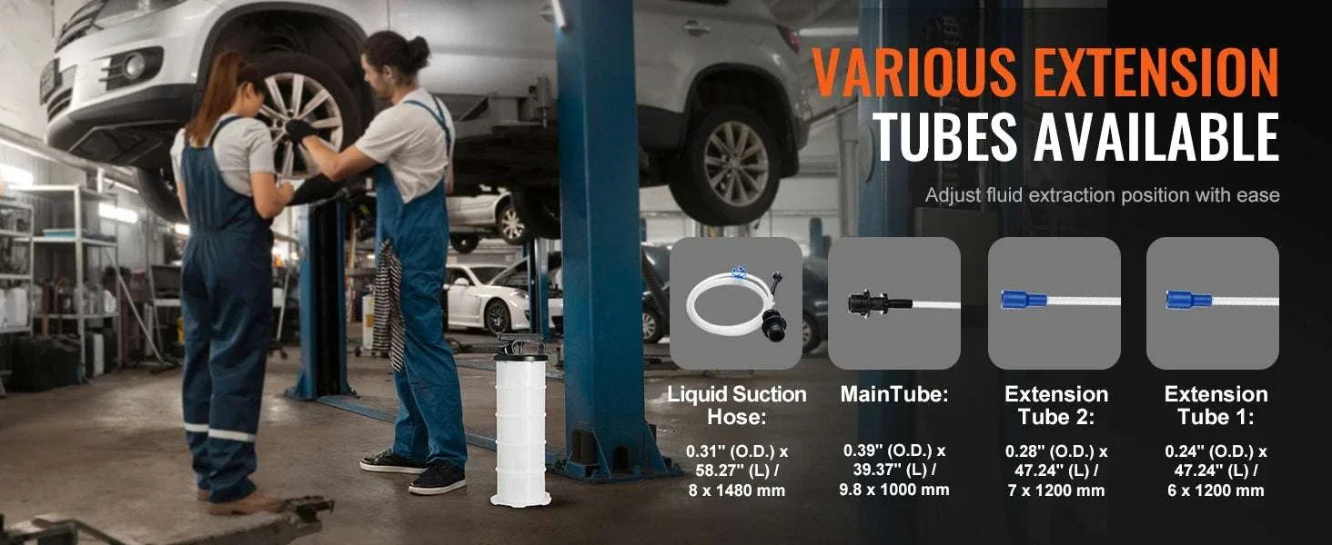 6.5L Manual Fluid Extractor Pump for Oil, Brake & Engine Fluids - Image 10