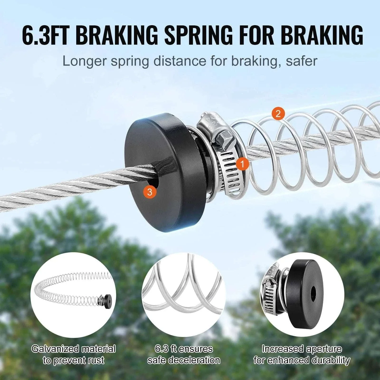 Backyard Zipline Kit 60–120FT with Safety Seat & Harness System - Image 4