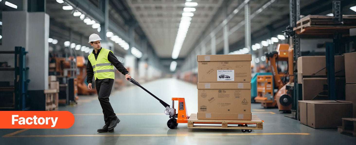 6600 lb Manual Pallet Jack 48x27 Forks Hydraulic Lift Truck - Image 16