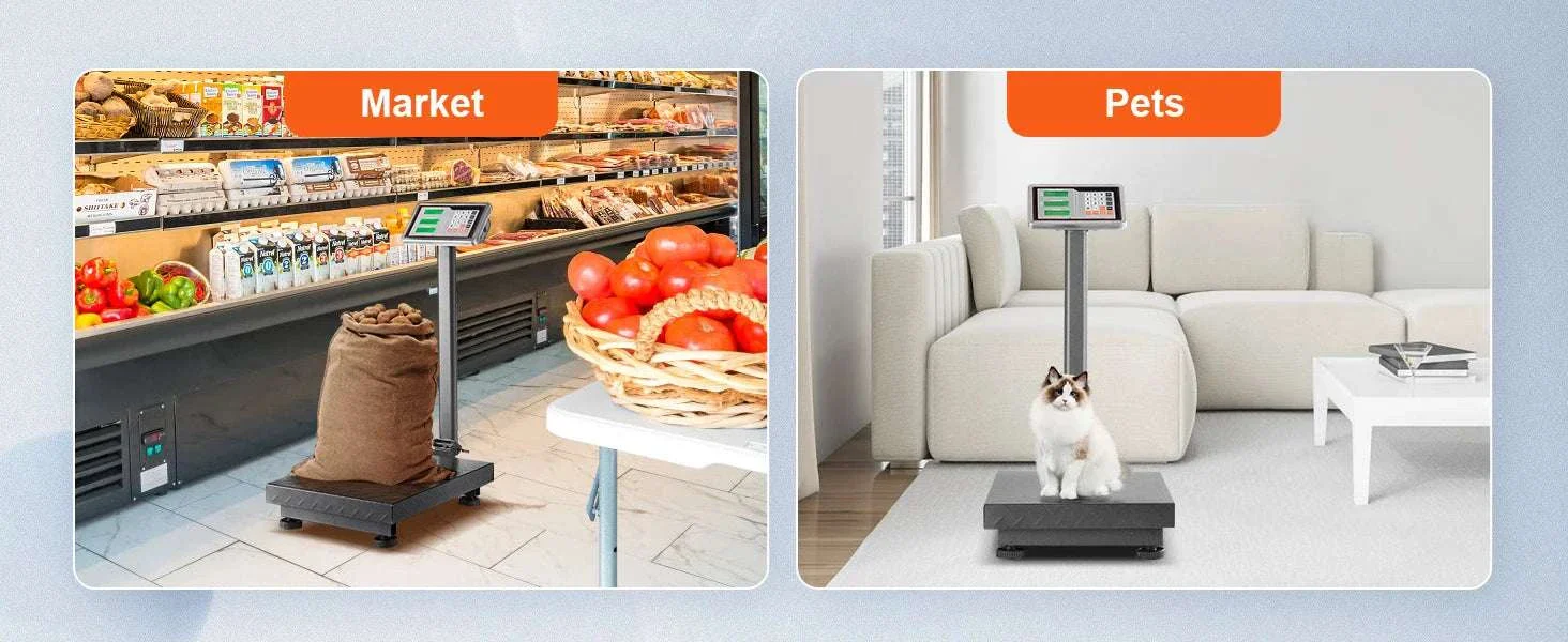 660 lbs Digital Platform Floor Scale with LED Display & Dual Power - Image 15