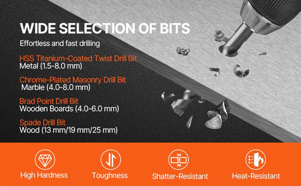 Drill Bit & Screwdriver Set 70–318 Pieces with Case - Image 9