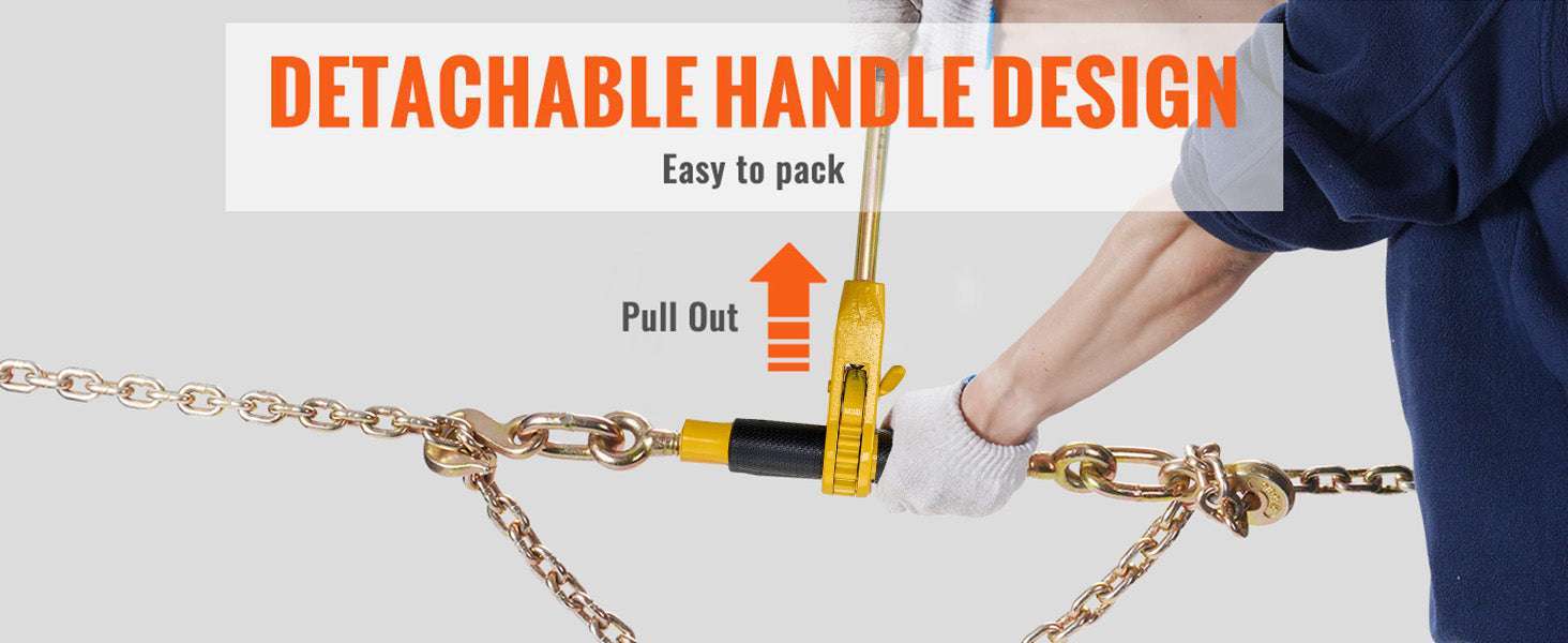 7100 lb Ratchet Chain Binder with Anti-Skid Handle for Secure Loads - Image 12