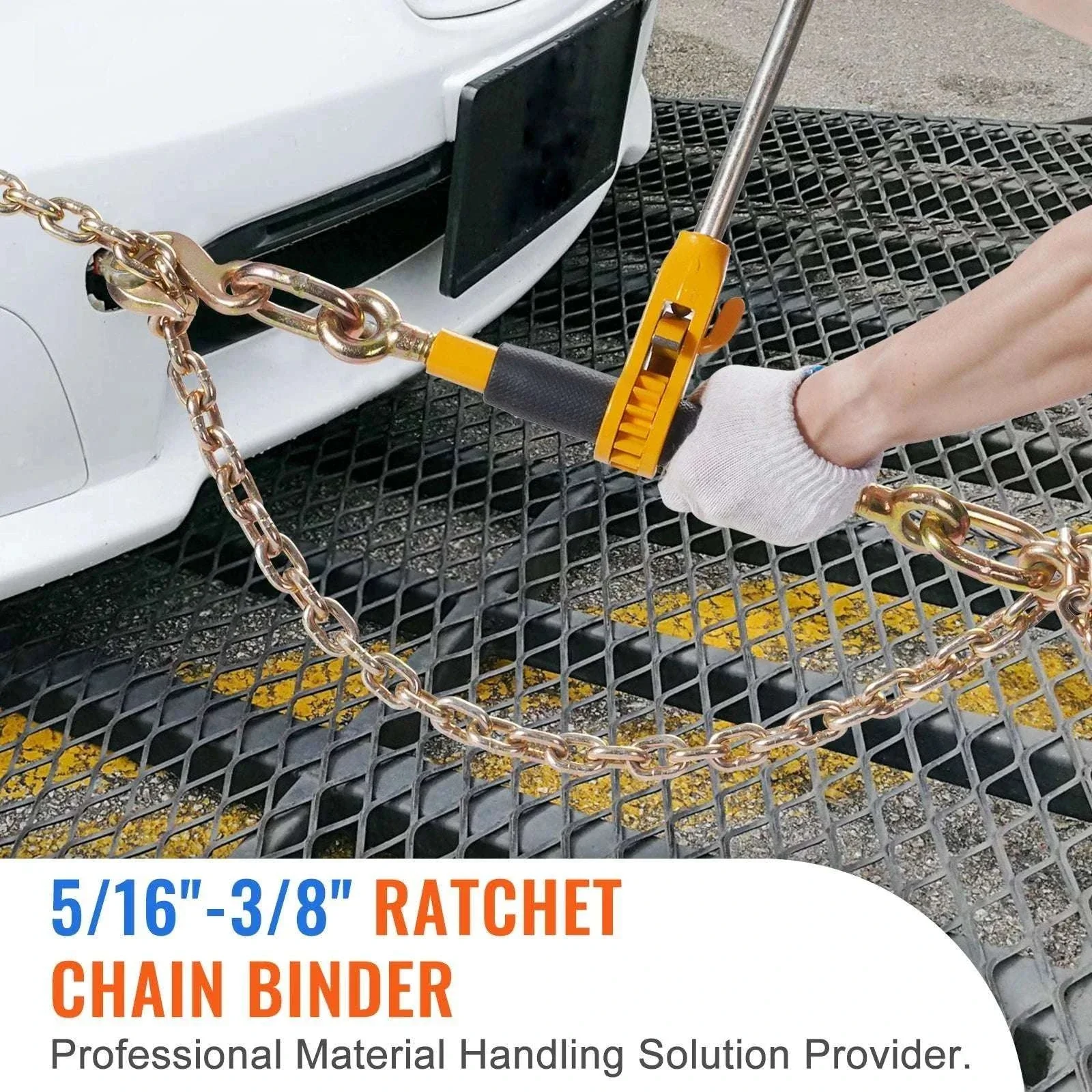 7100 lb Ratchet Chain Binder with Anti-Skid Handle for Secure Loads - Image 2