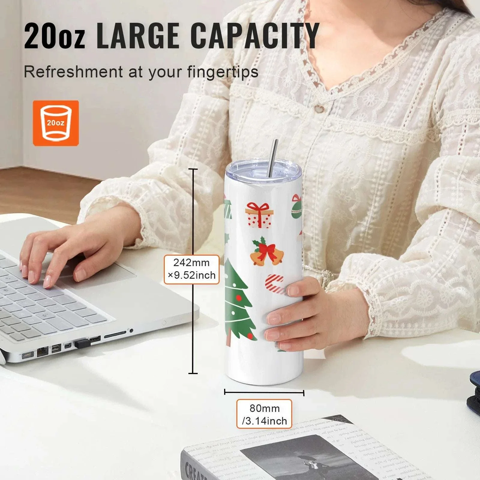 Blank Sublimation Tumblers Bulk 20oz & 30oz Stainless Steel Cups - Image 4