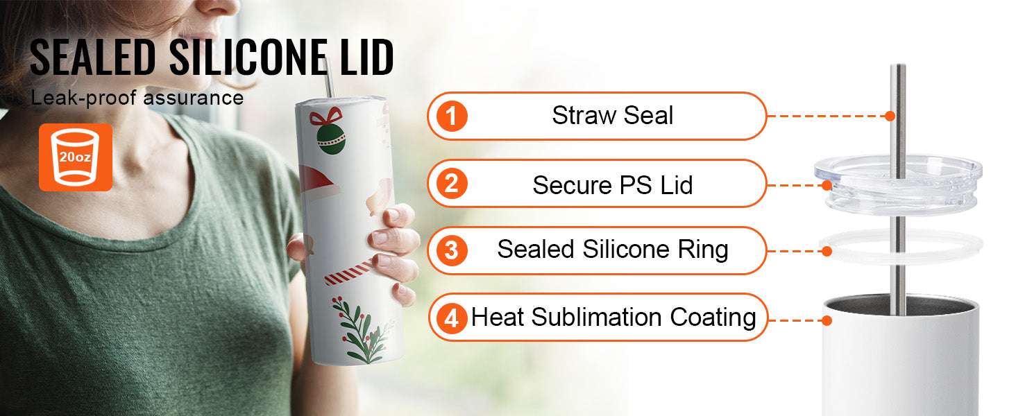 Blank Sublimation Tumblers Bulk 20oz & 30oz Stainless Steel Cups - Image 9