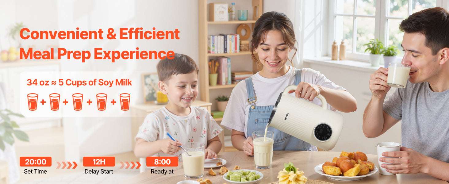 8-in-1 Nut Milk Maker with Self-Cleaning & 12-Hour Timer - Image 10