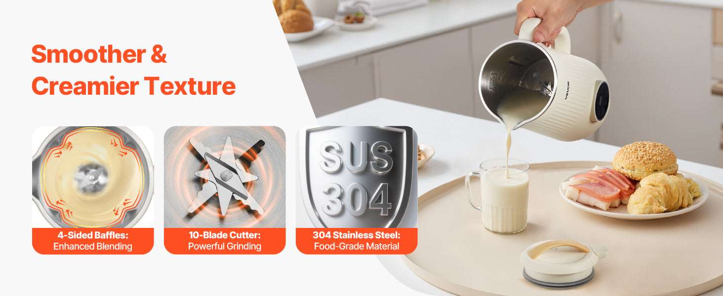 8-in-1 Nut Milk Maker with Self-Cleaning & 12-Hour Timer - Image 11