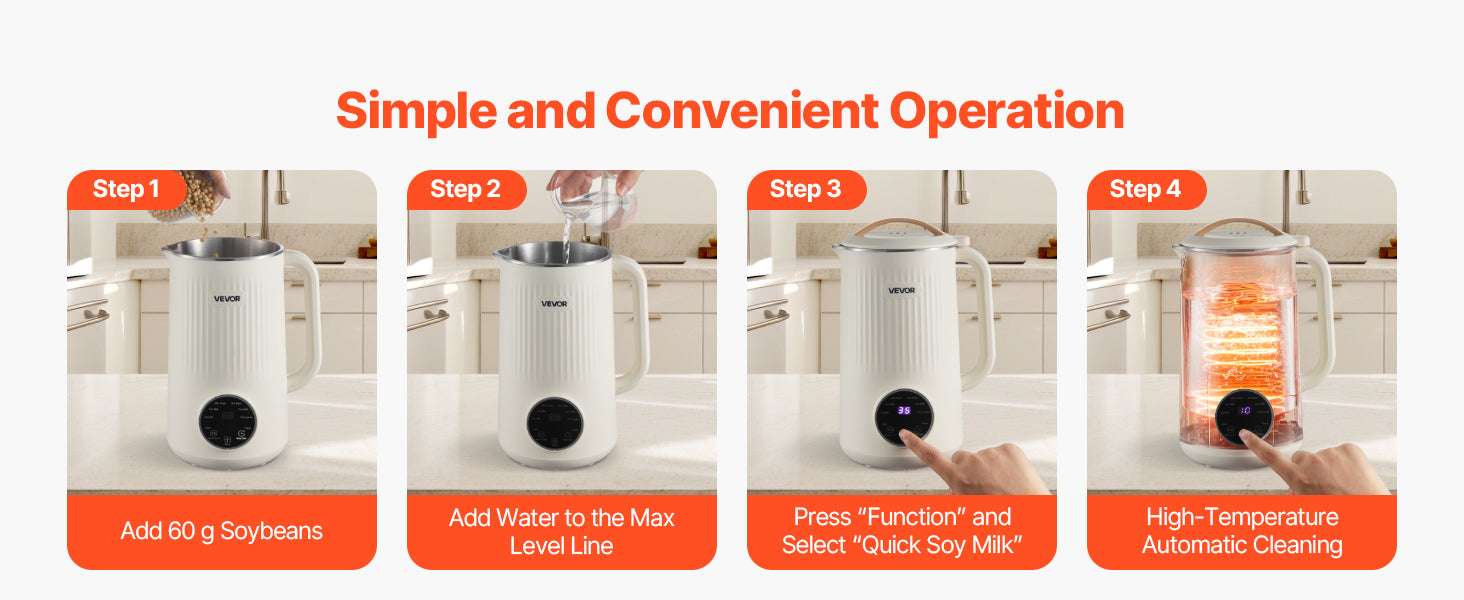 8-in-1 Nut Milk Maker with Self-Cleaning & 12-Hour Timer - Image 9