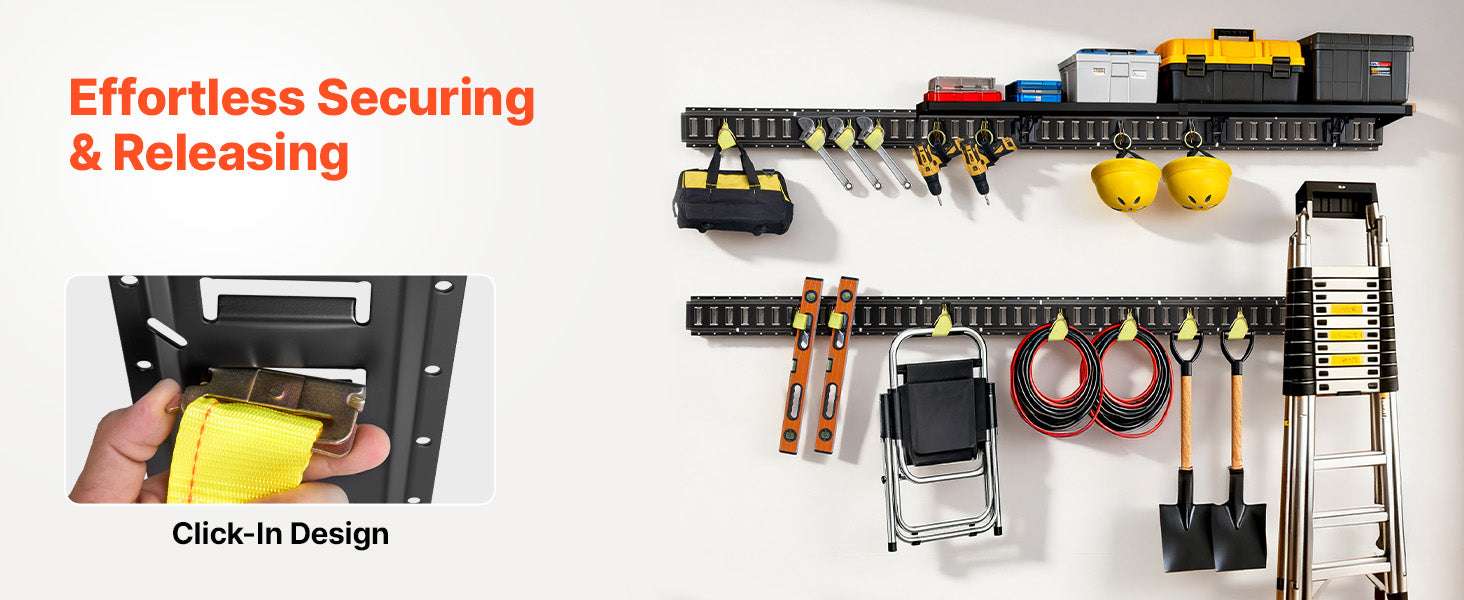 E-Track Tie-Down Rail Kit 8 Pack with Straps & O-Rings - Image 13