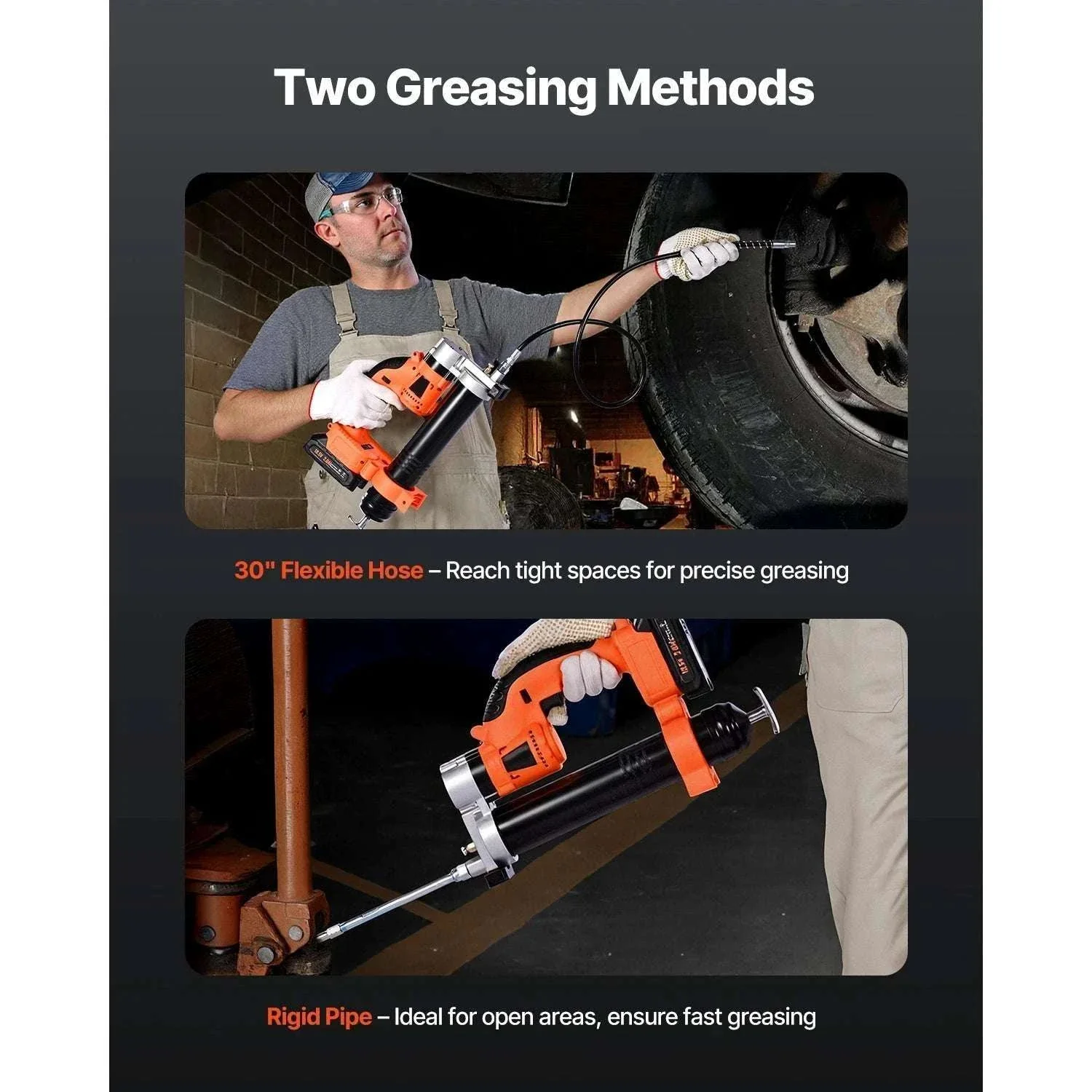 8000 PSI Cordless Electric Grease Gun with 35.4in Hose - Image 5